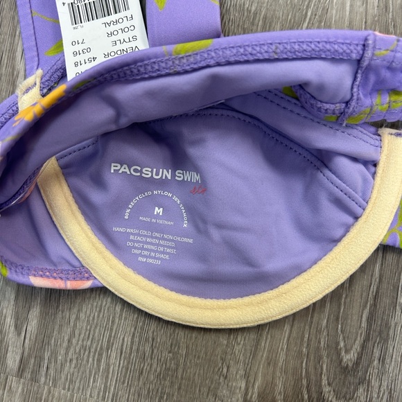 NWT PacSun Eco Floral Penny Balconette Bikini Top - Picture 4 of 5